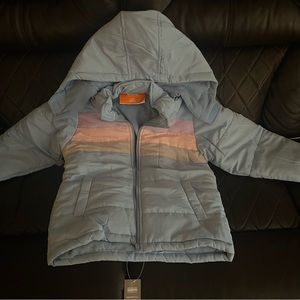 This coat is very warm and cute for any little girl.